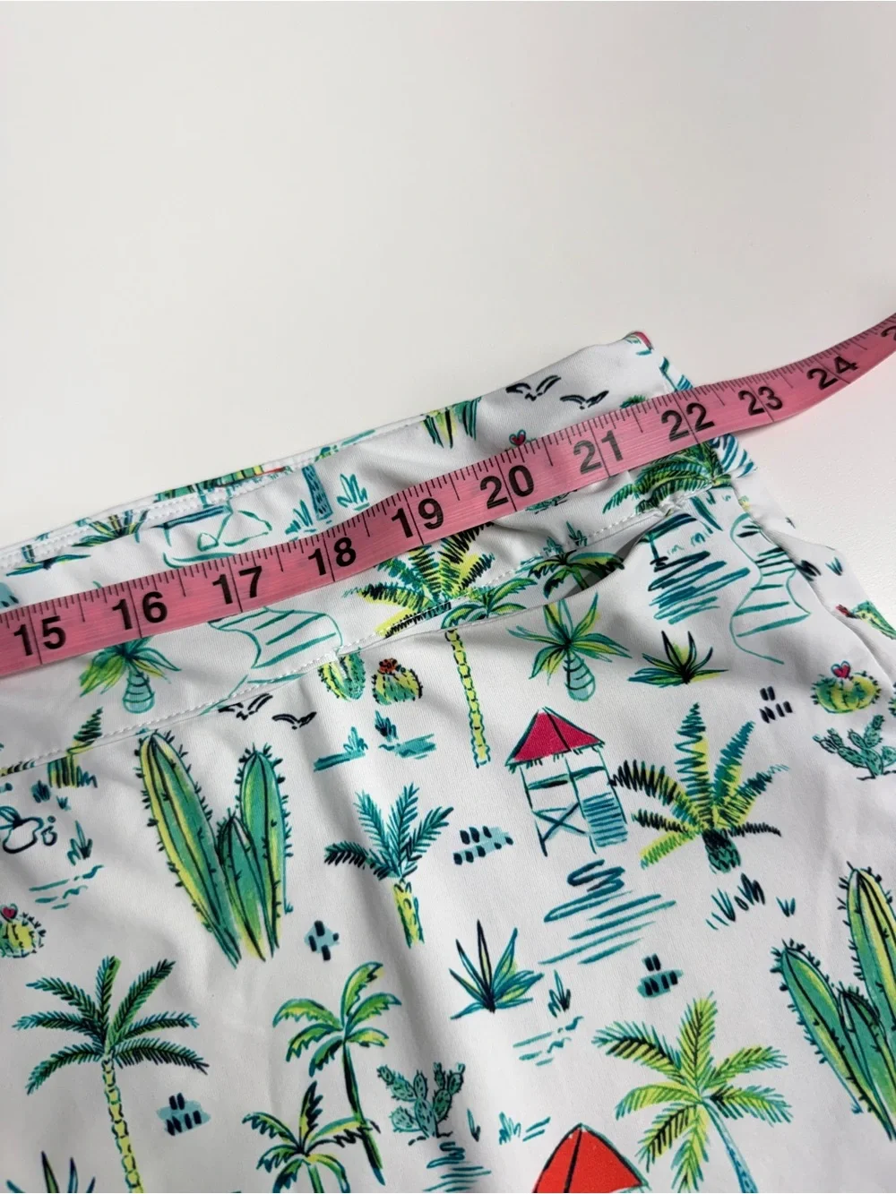 Imperfect Lillie Green tropical skort 2X palm trees cactus country club vacation